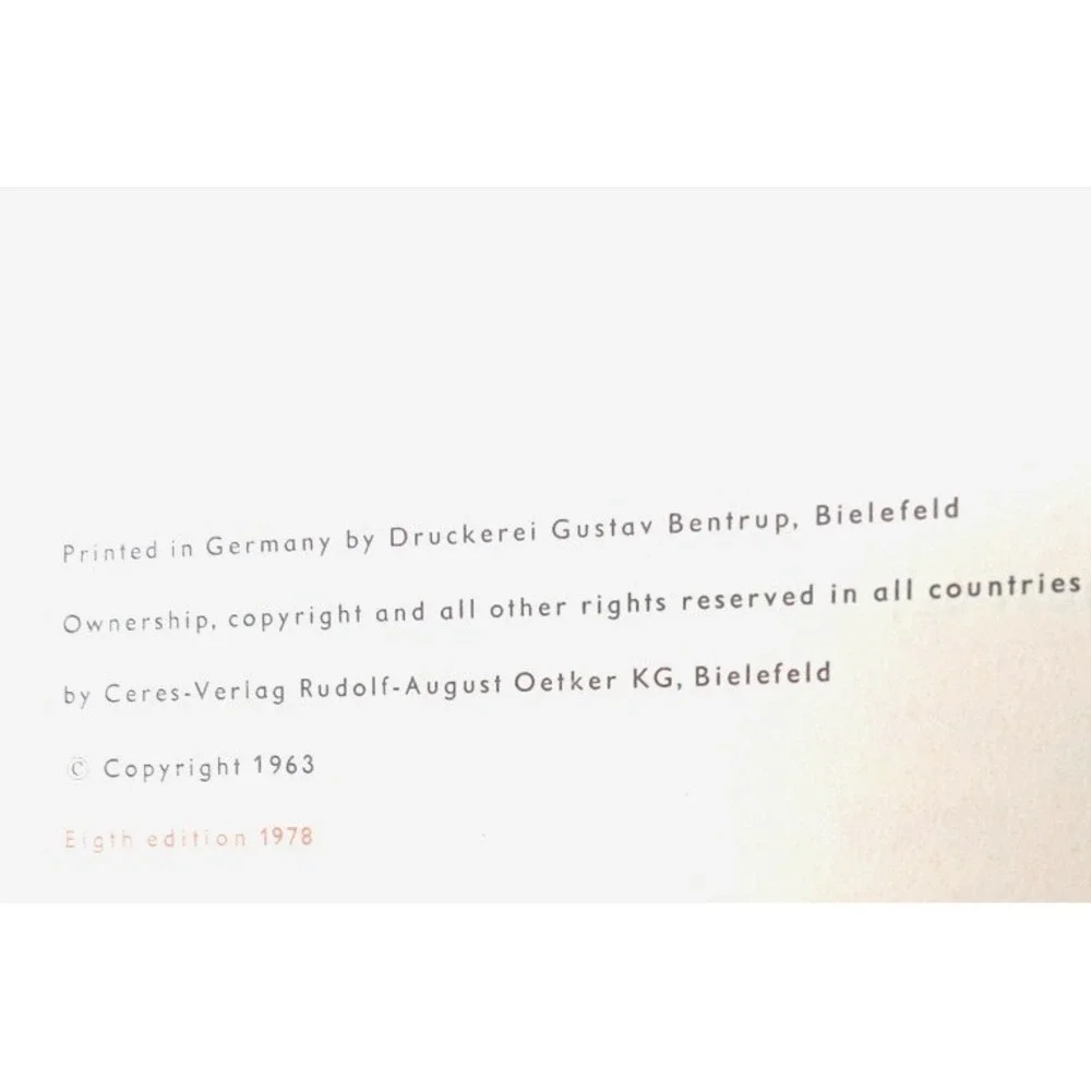 Oetker German Home Cooking Vintage‎ Paperback Recipe Cookbook Book, 1978 Edition